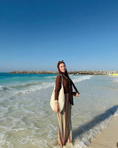 Brown Pattern Burkini