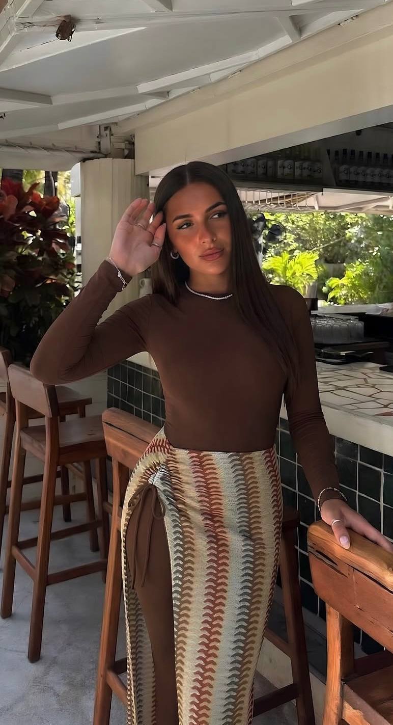 Brown Pattern Burkini