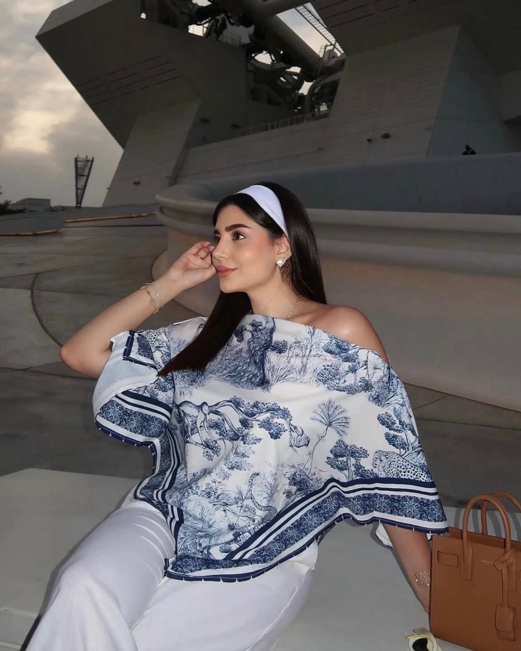 Satin Scarf Top