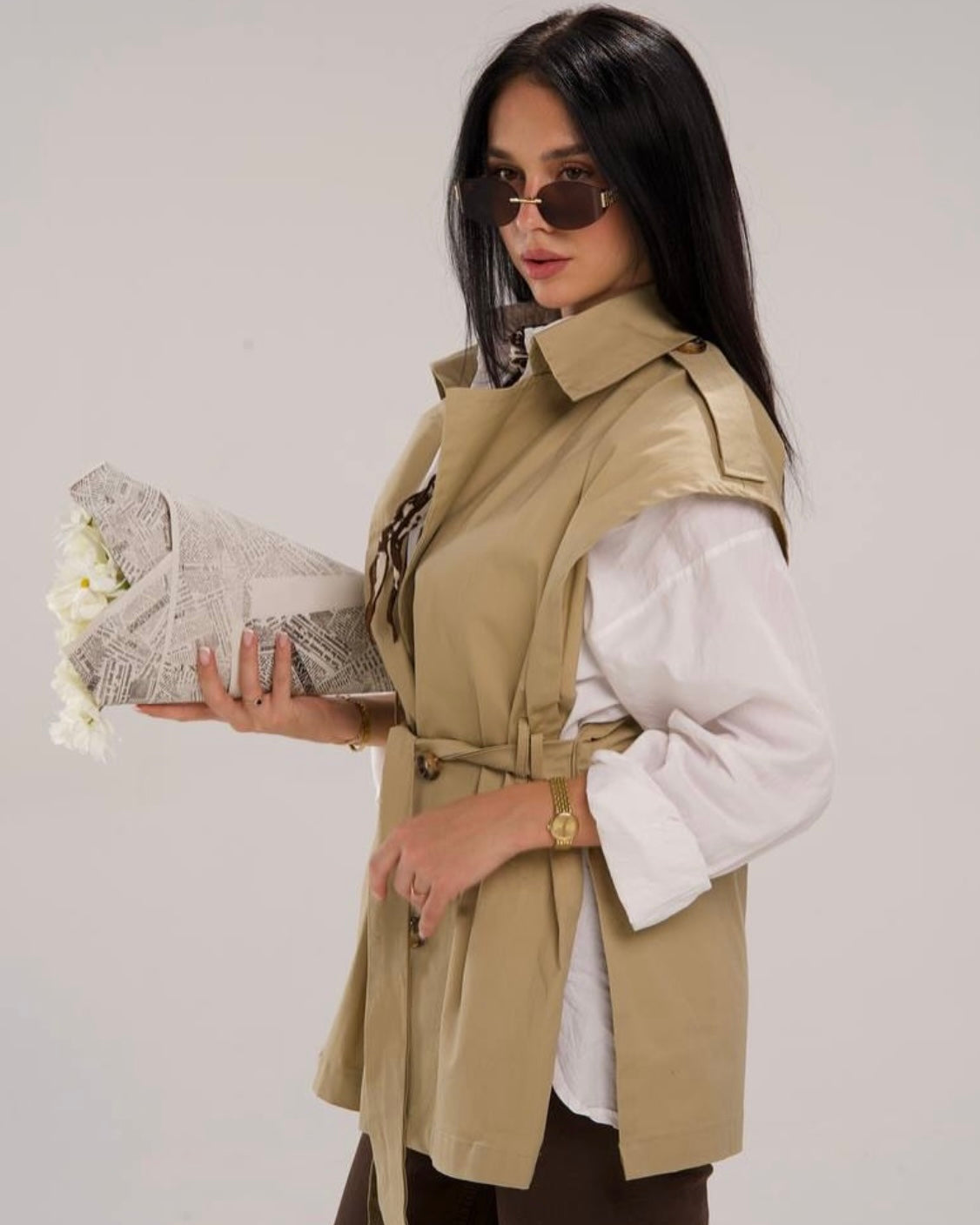 Gabardine Vest