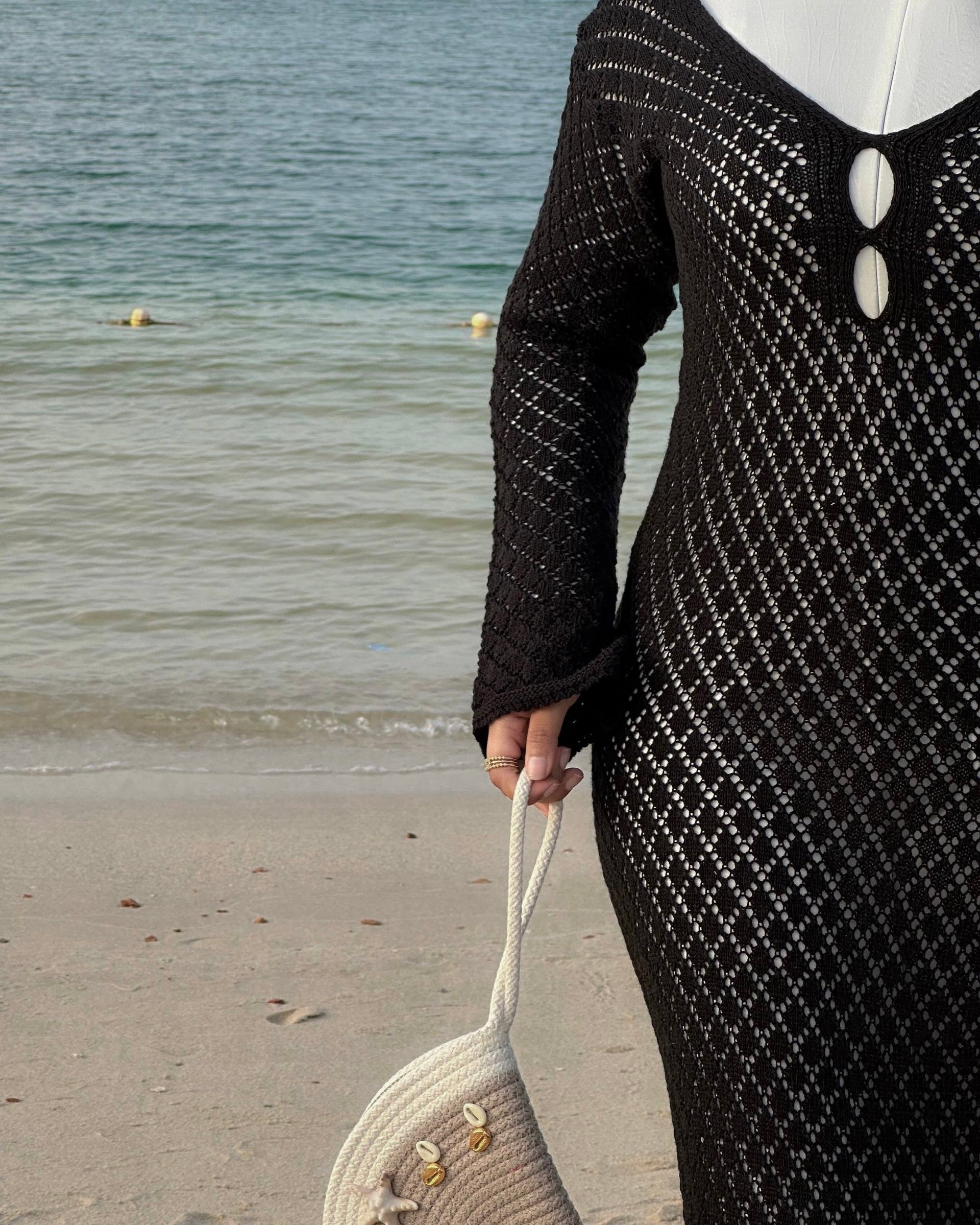 Ivory waves dress
