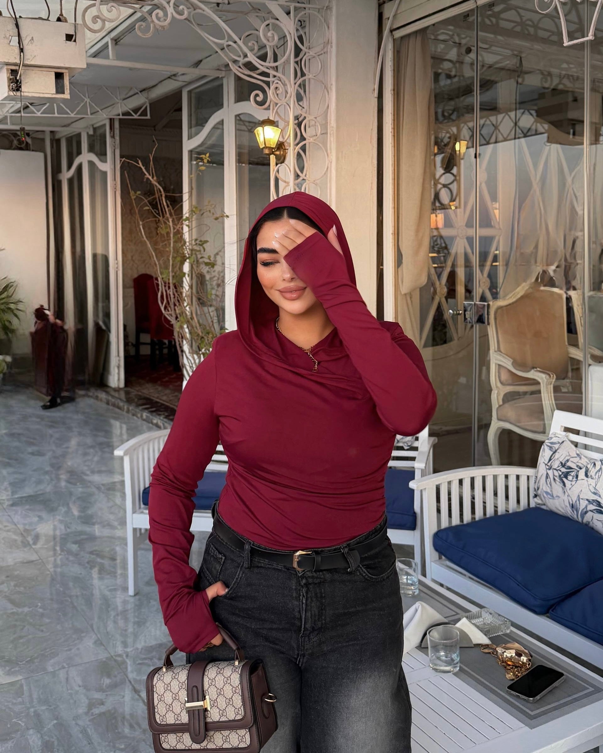Capuche basic top
