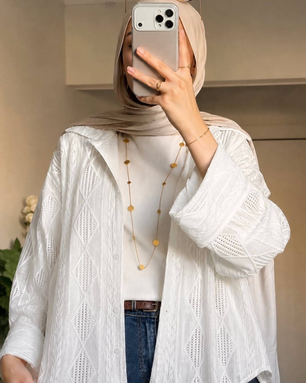Crochet Over Size Shirt