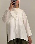 Oversized button blouse