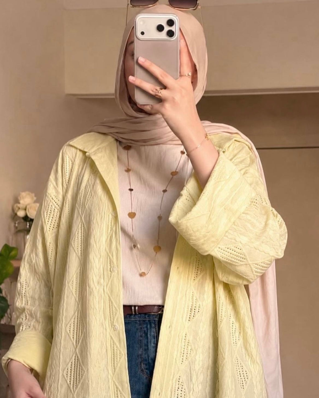 Crochet Over Size Shirt
