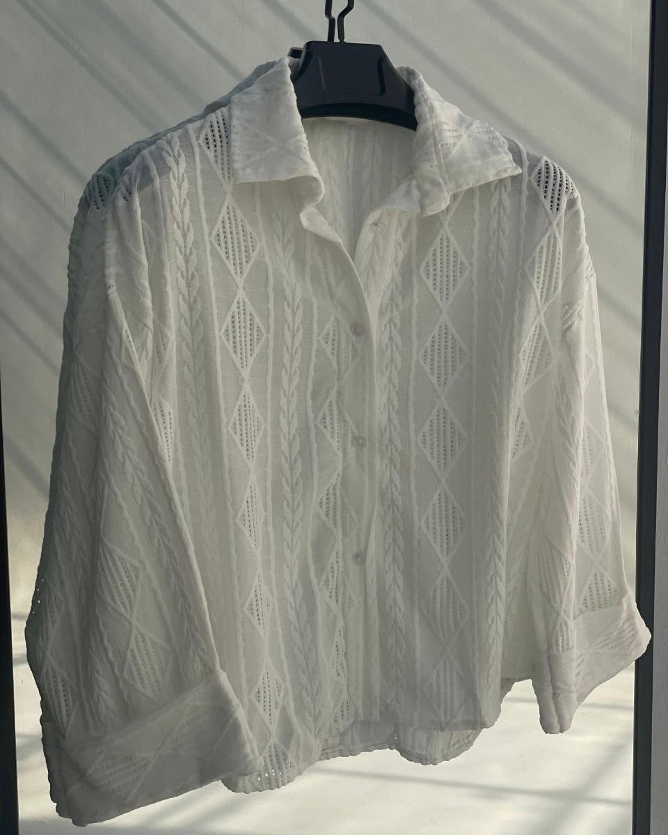 Crochet Over Size Shirt