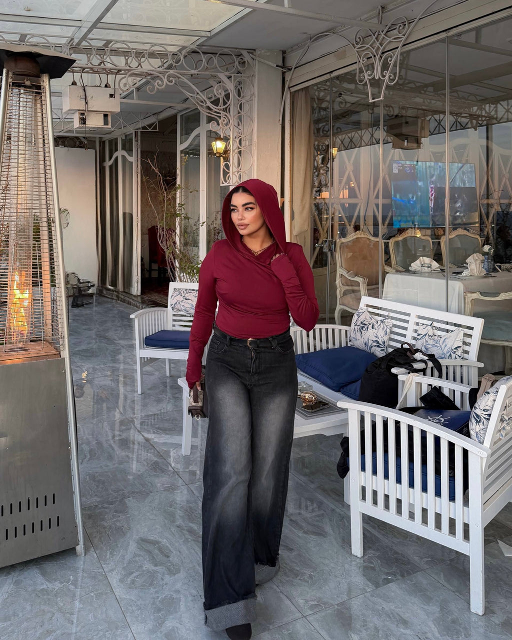Capuche basic top