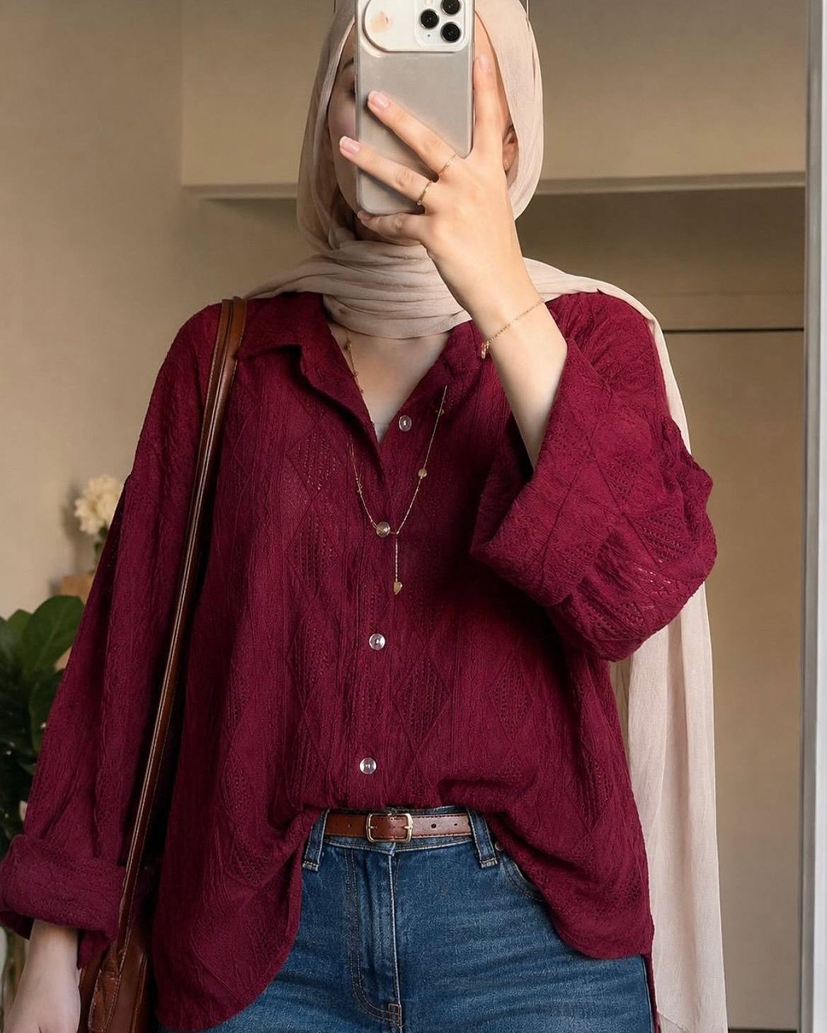 Crochet Over Size Shirt