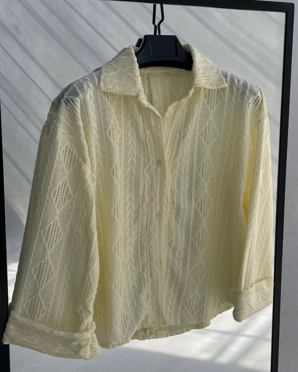 Crochet Over Size Shirt