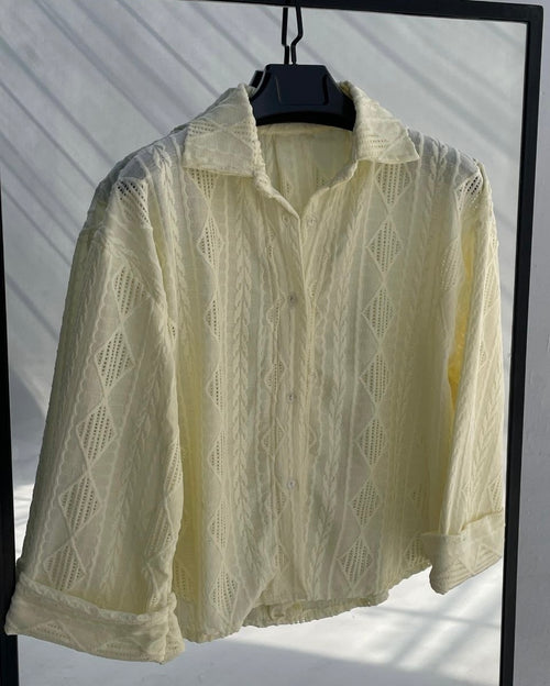 Crochet Over Size Shirt