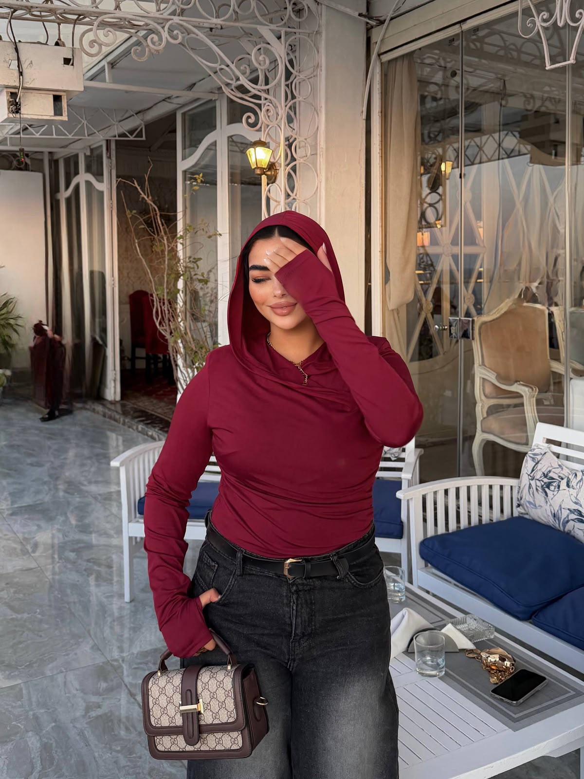 Capuche basic top
