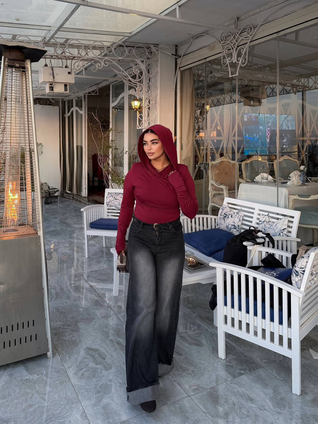 Capuche basic top