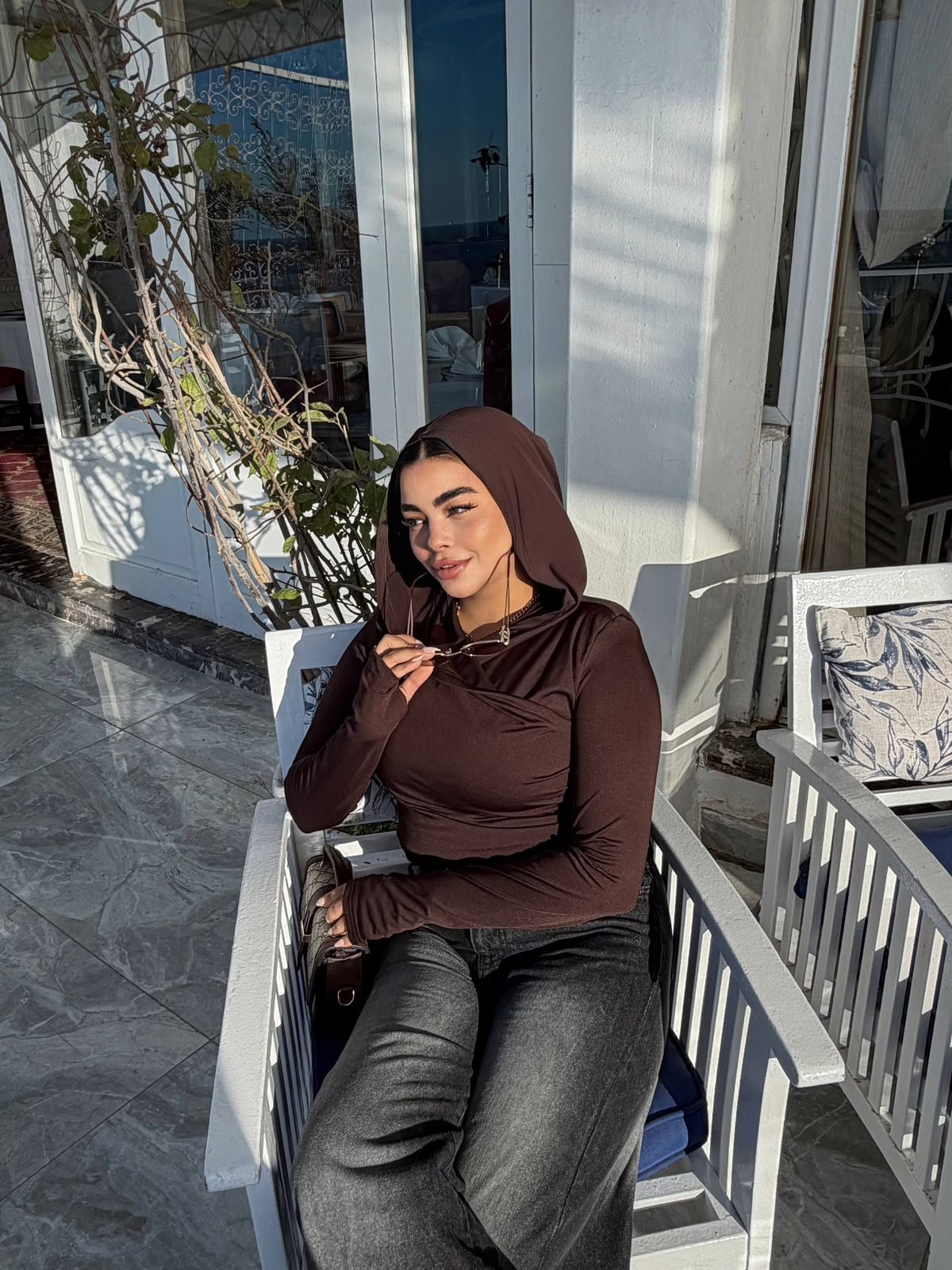 Capuche basic top